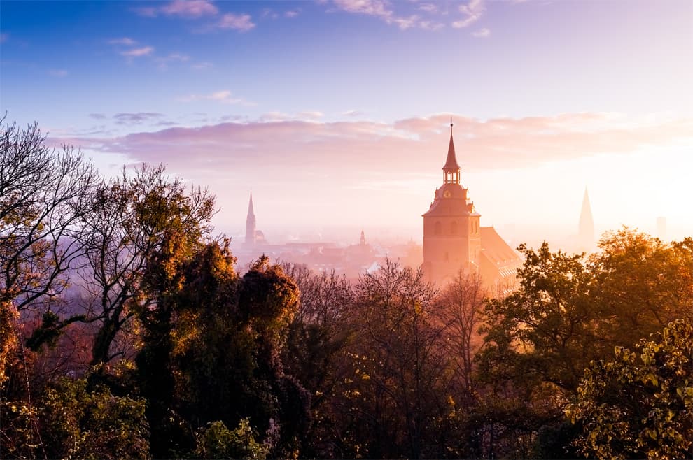 Blick vom Kalkberg auf Lüneburg