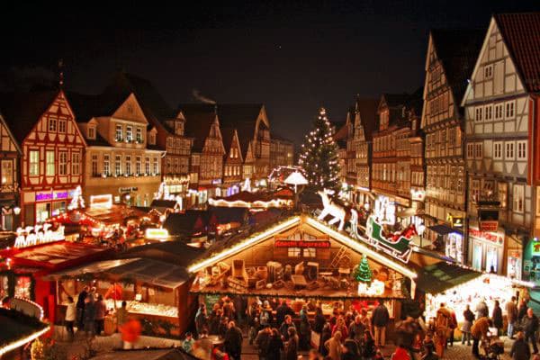 Der Weihnachtsmarkt in Celles historischer Altstadt