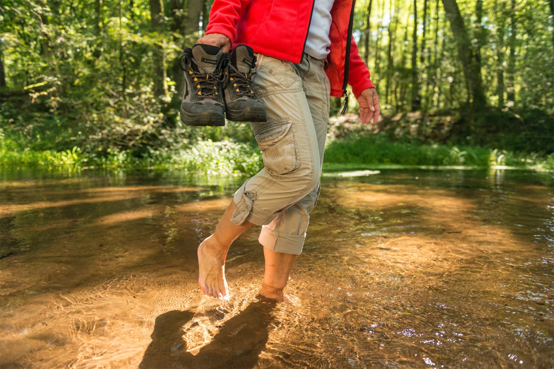 Heidschnuckenweg Seeve Abkühlung Inzmühlen Erfischung Wandern