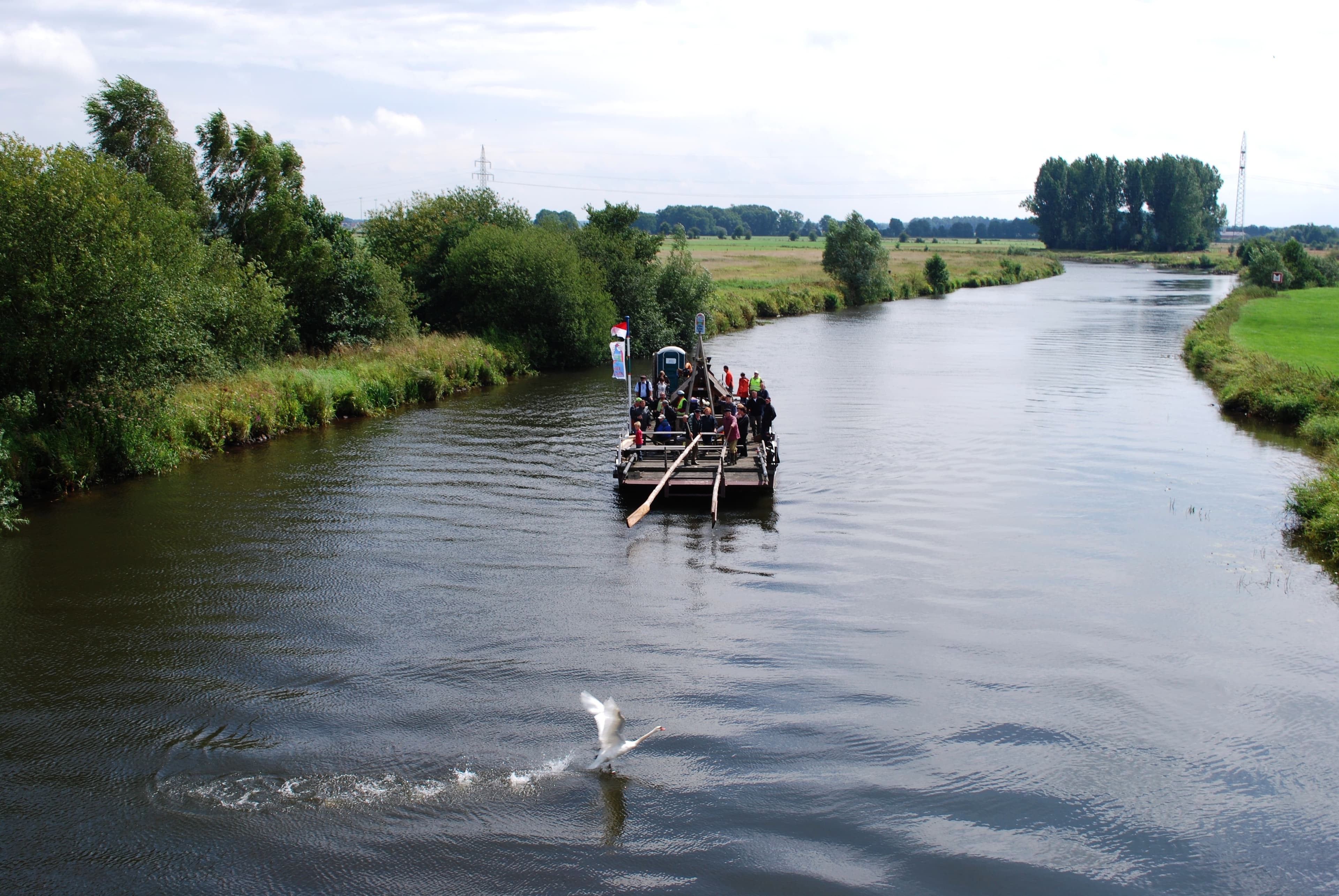 Floßfahrt auf der Aller