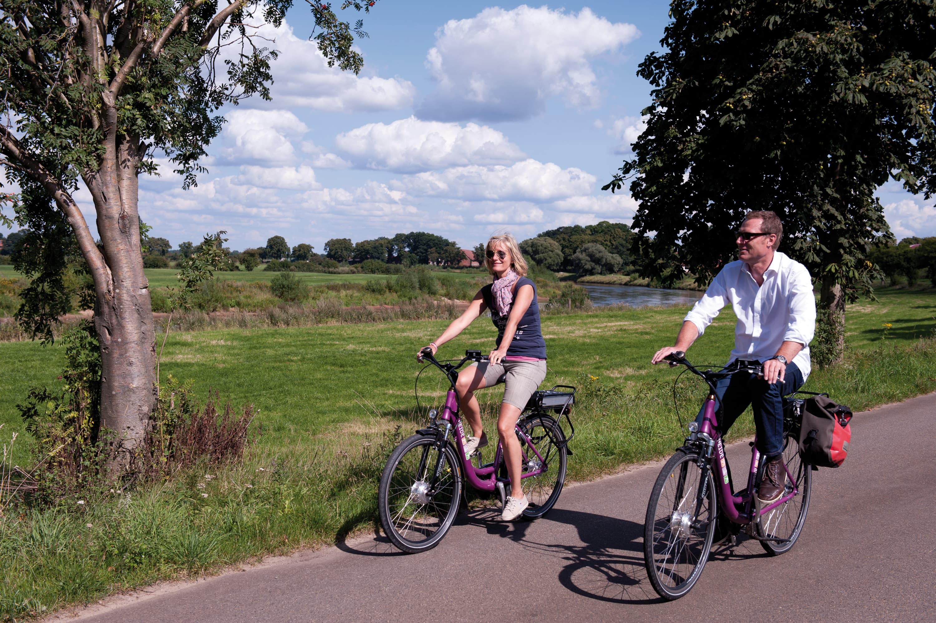 Radfahren an der Aller
