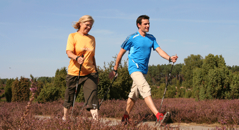 Die Bodenteicher Heide ist ein ideales Trainingsgebiet für Walker, Wanderer und Läufer