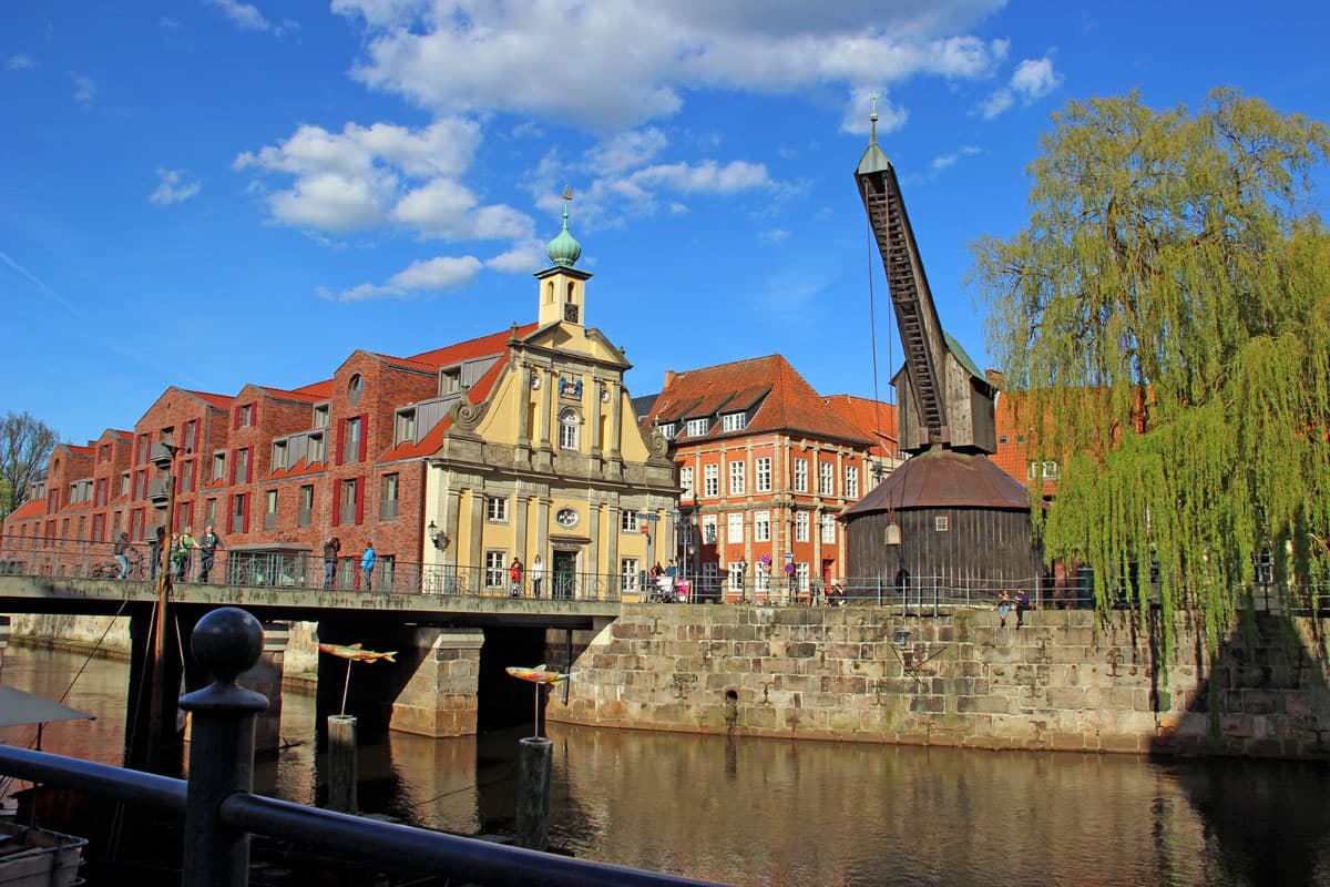 Alter Kran in Lüneburg am hafen