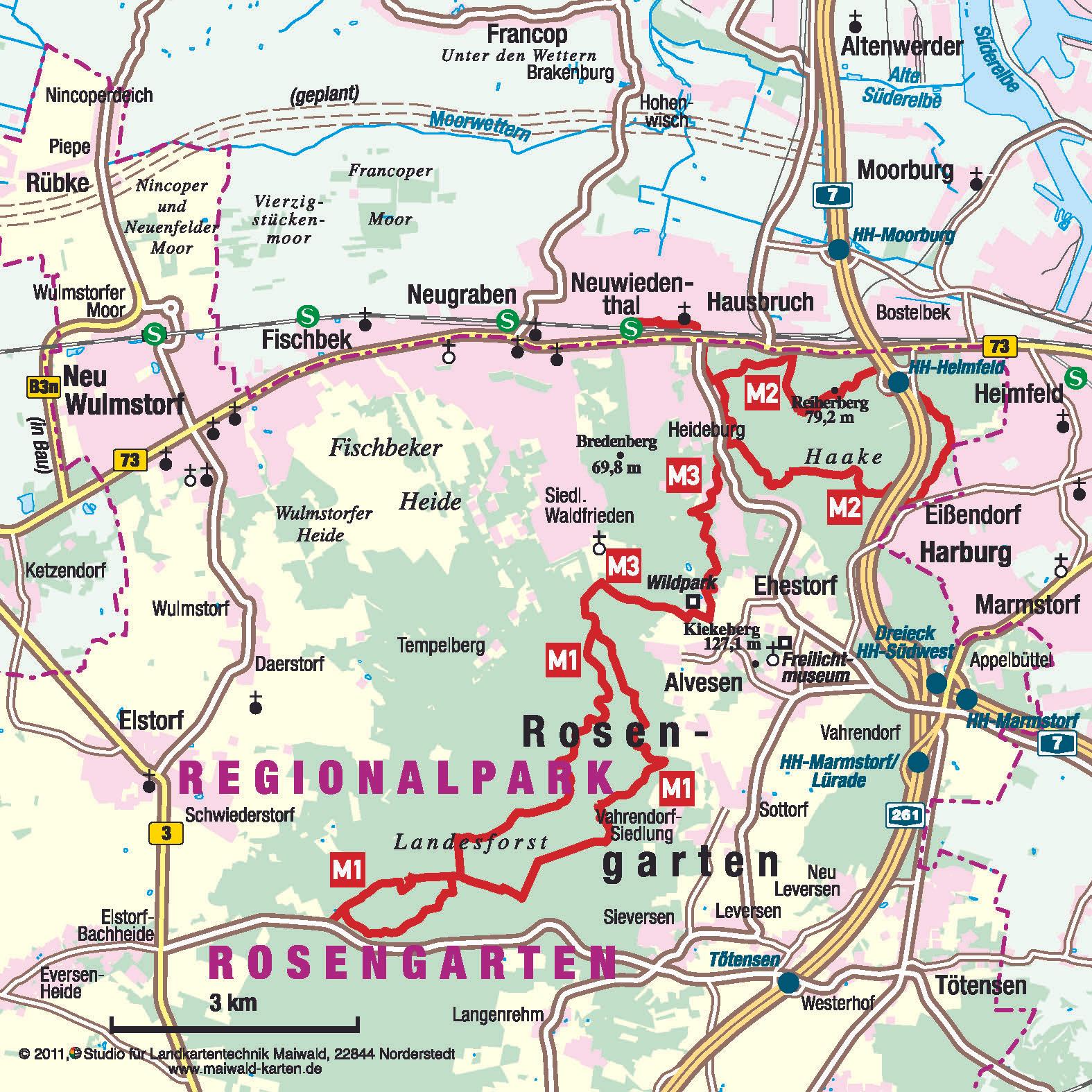 Mountainbike-Touren im Regionalpark Rosengarten
