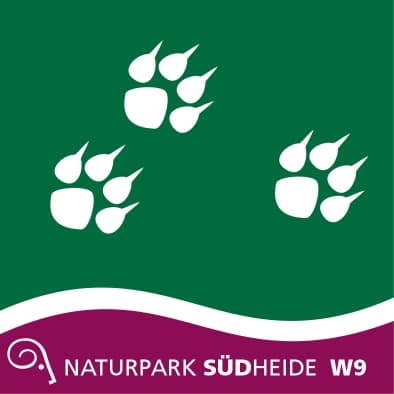 Piktogramm wo die Wölfe ihre Fährten ziehen