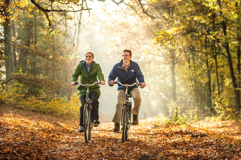 Radtour im Herbst durch die Lüneburger Heide