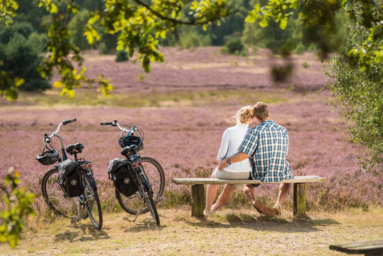 Fahrradpause in der Weseler Heide