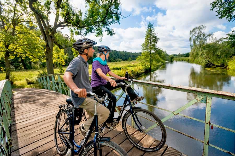 Fernradwege durch die Lüneburger Heide in Deutschlands Norden