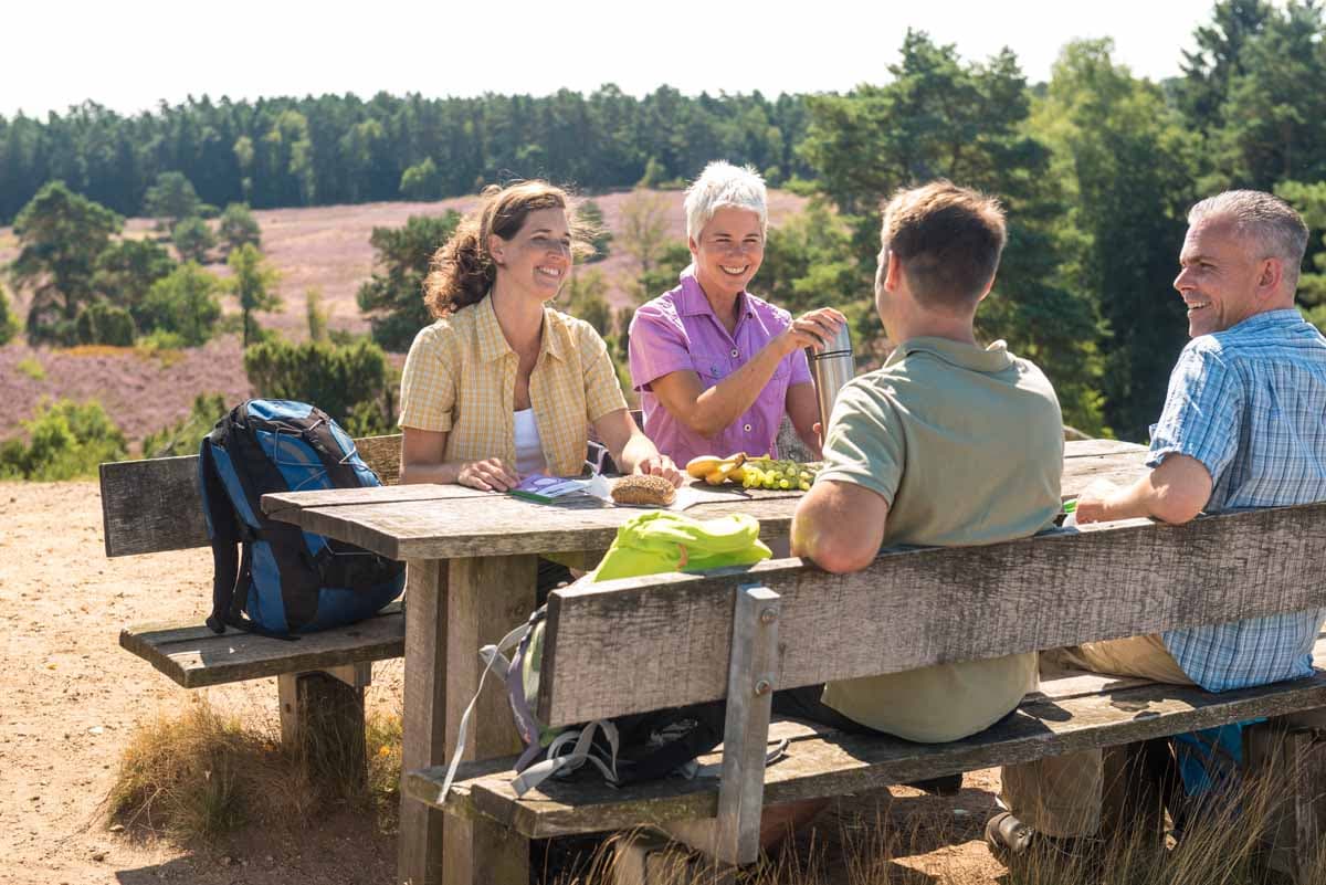 Wanderpause auf dem Pferdekopf