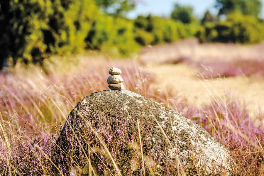 Steinmännchen in der Lüneburger Heide