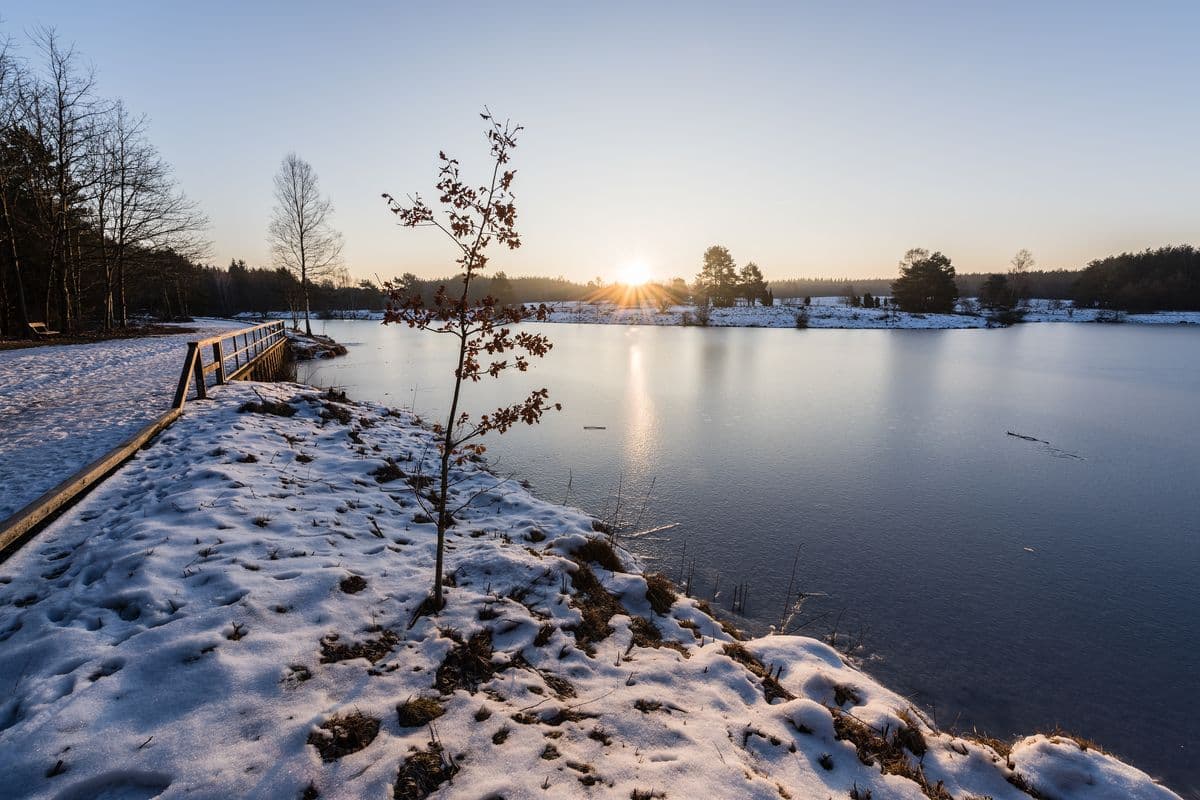 Angelbecksteich im Winter