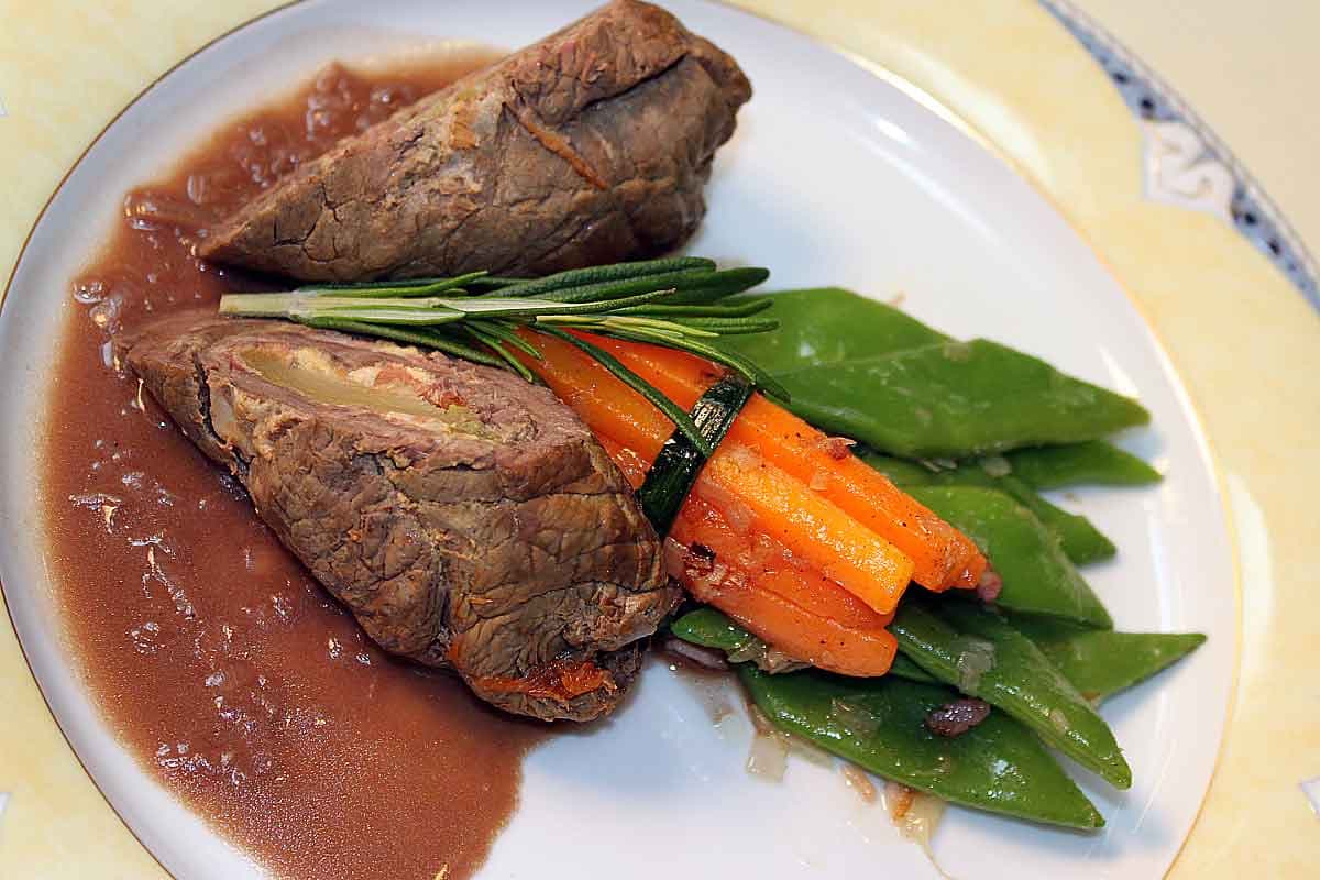 Regionale Küche: Bison-Roulade