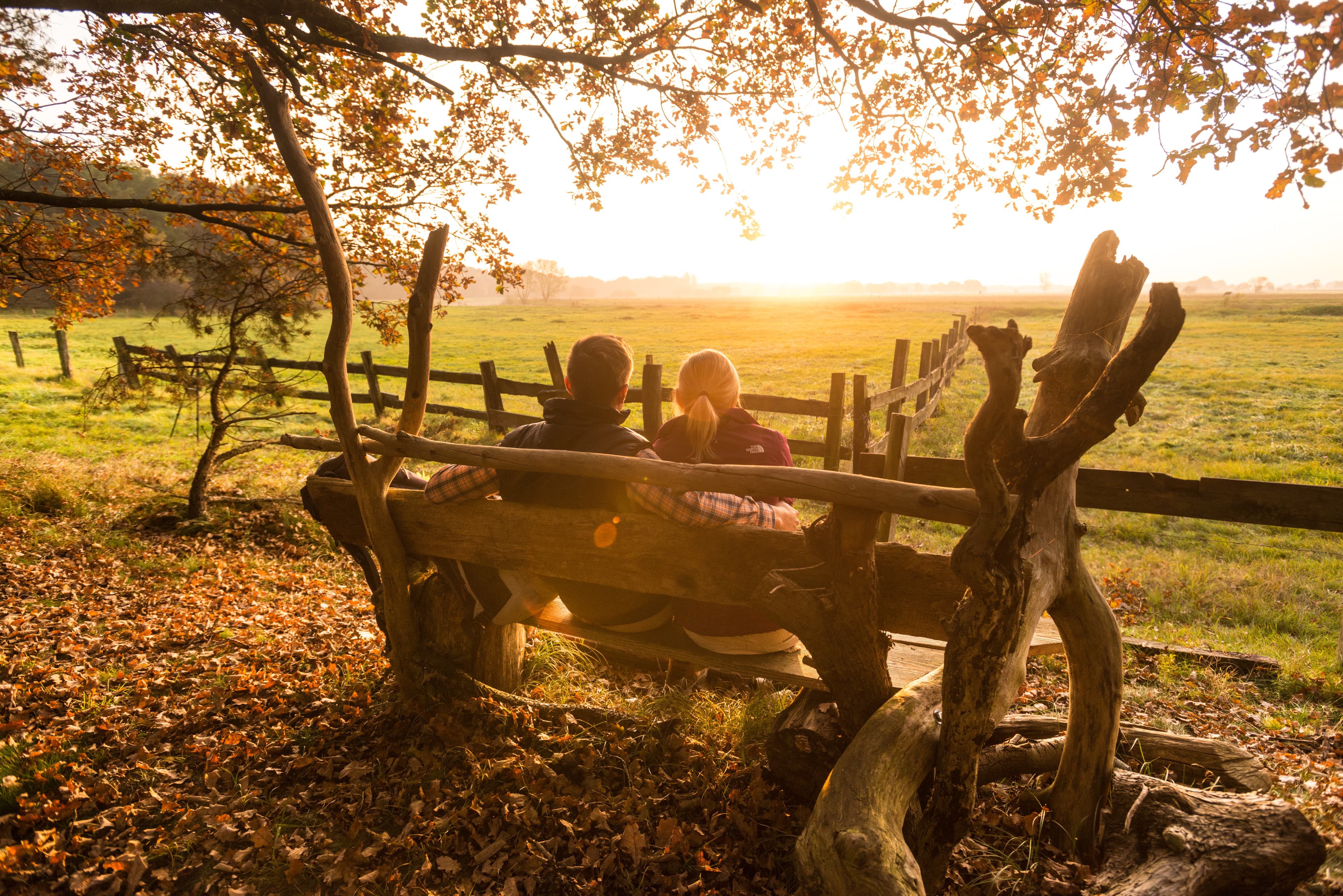 Entspannung in der herbstlichen Natur