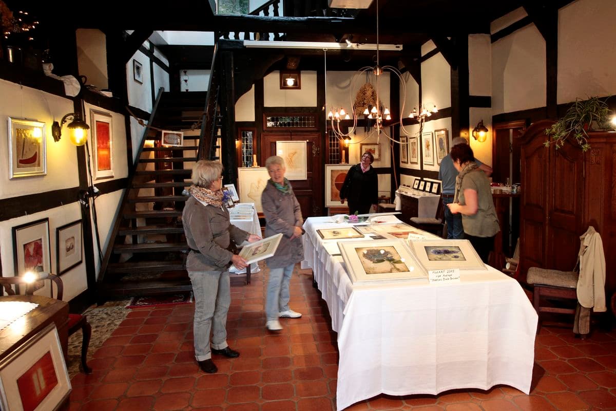 Ausstellung in einem Bauernhaus