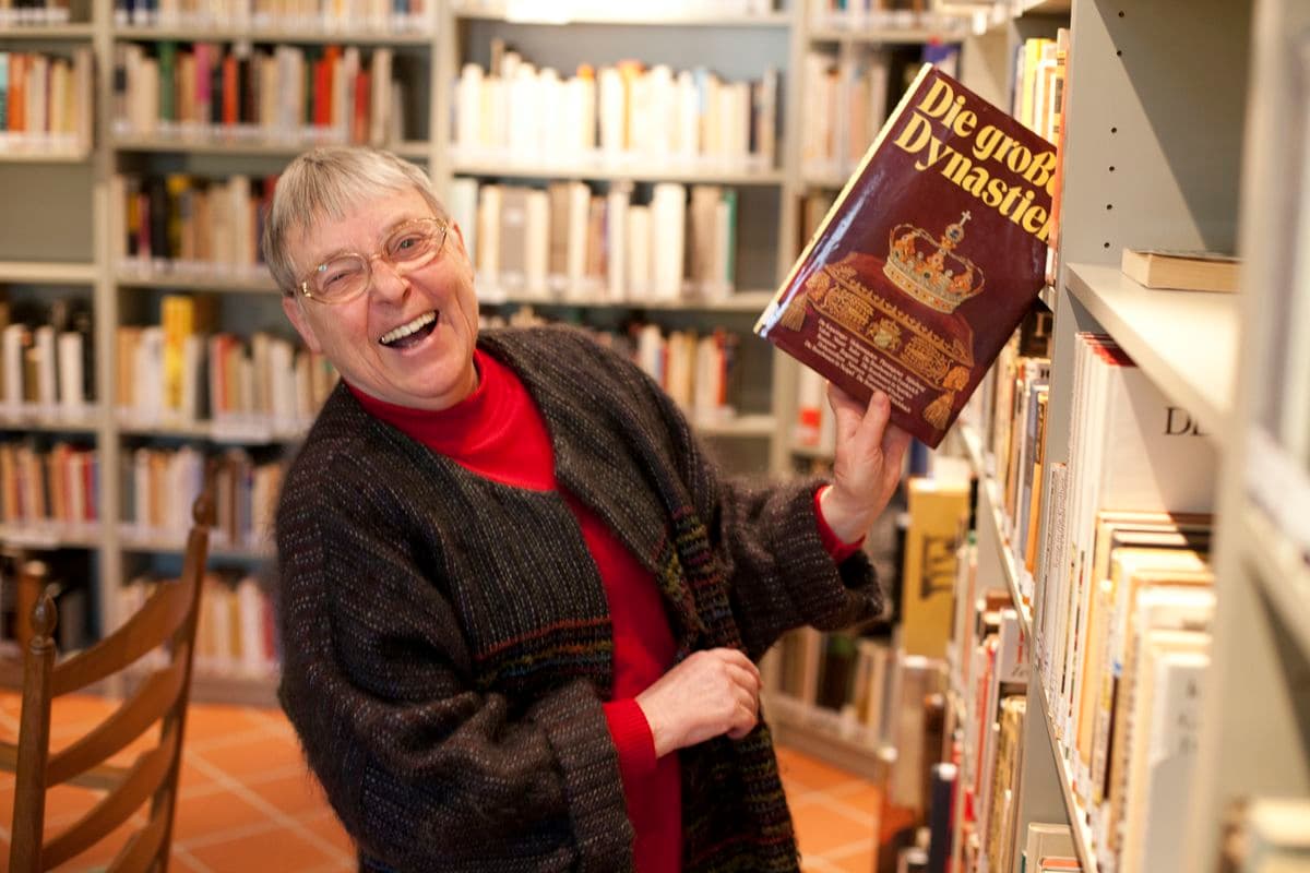 Brigitte Bockmann im Kloster Wienhausen