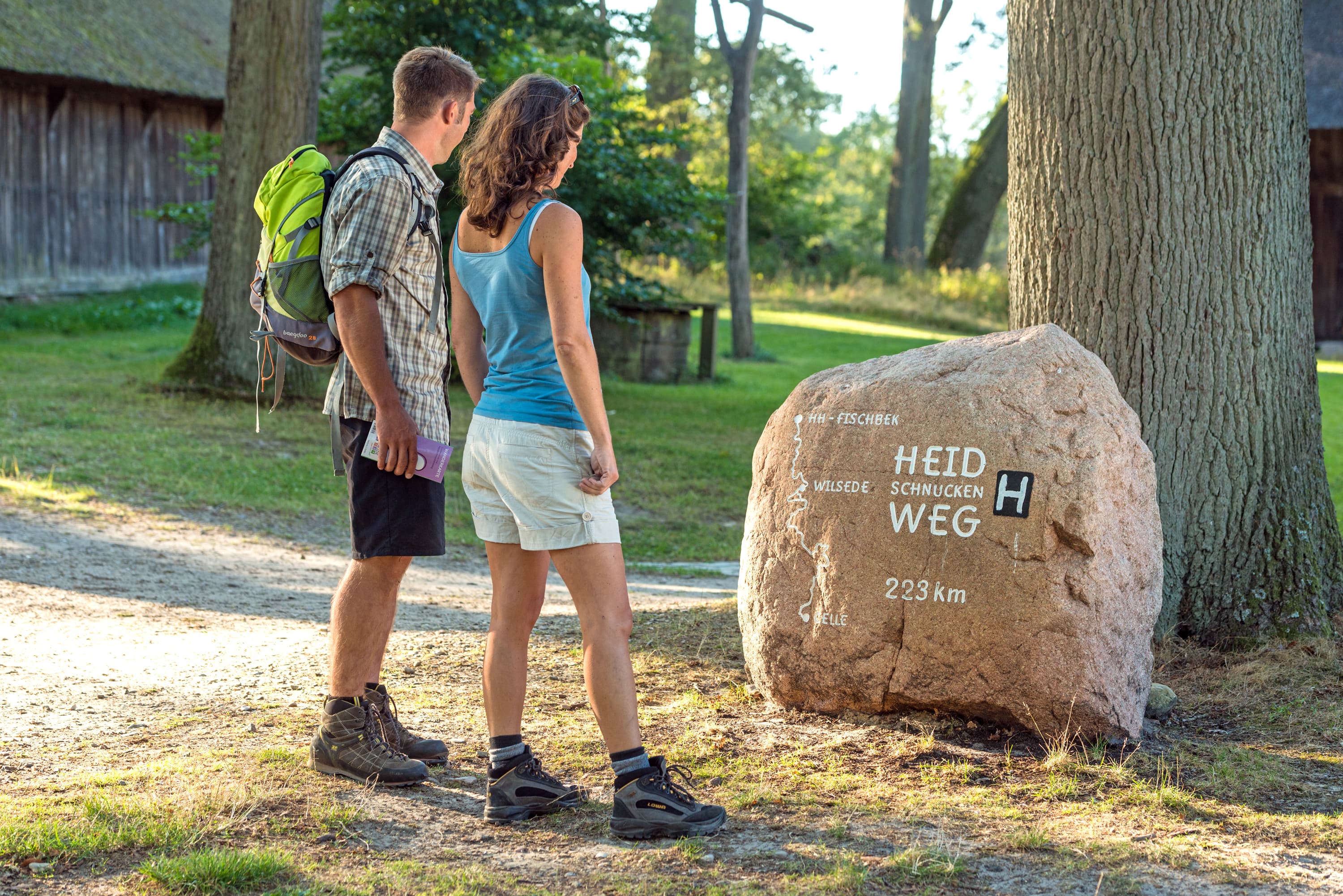 Presse Bild Frühling Lüneburger Heide wandern heidschnuckenweg