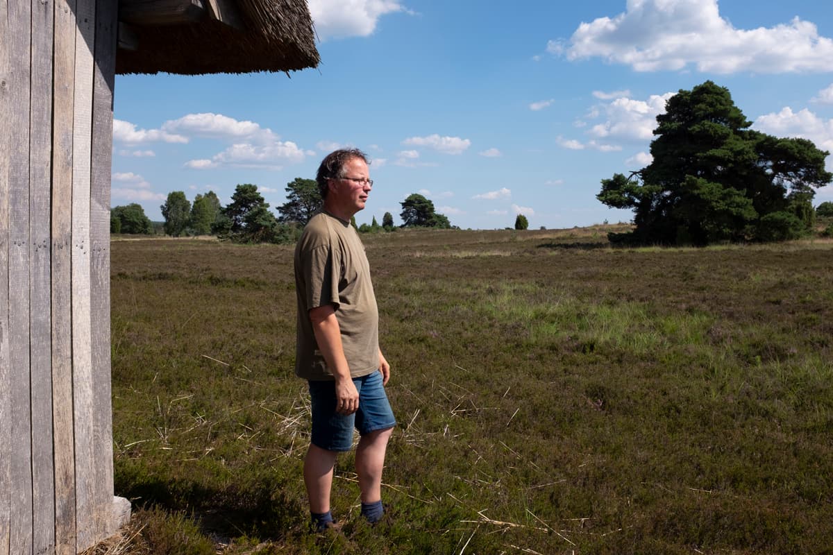 Dirk Mertens in der Heide