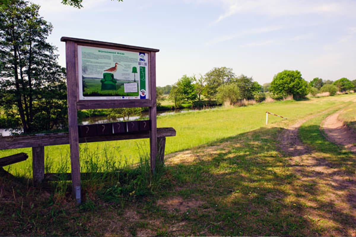 Informationstafel am Ilmenauradweg