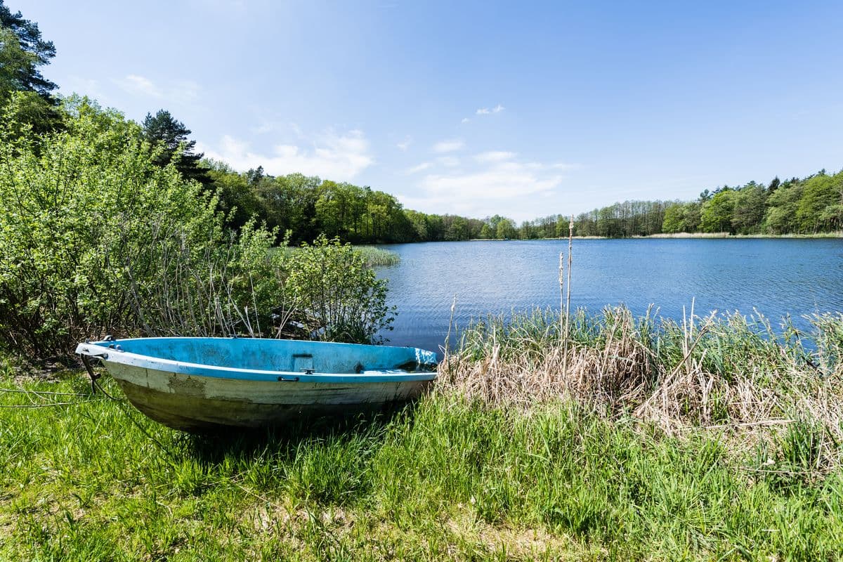 Boot am Appelbecker See, Nordheide