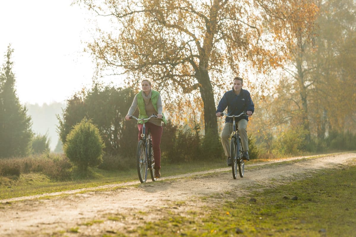 Radfahrer in der Misselhorner Heide