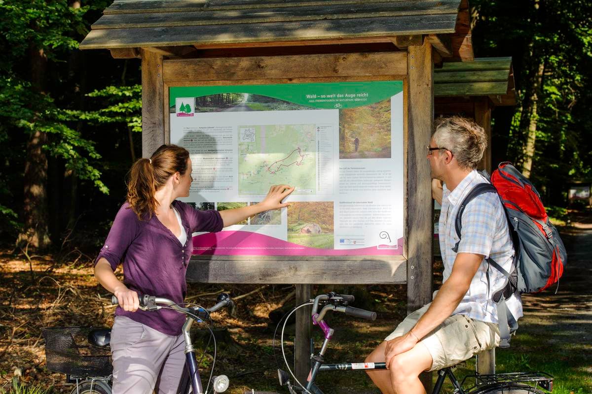 Informationstafel Lüßwald Südheide