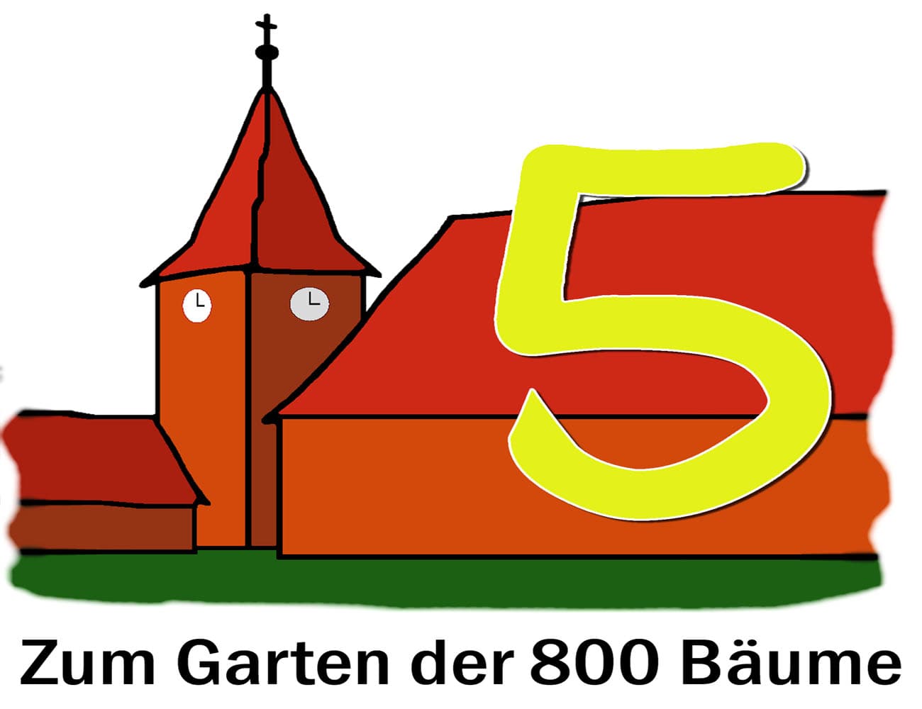 Ausschilderung Radtour Zum Garten der 800 Bäume