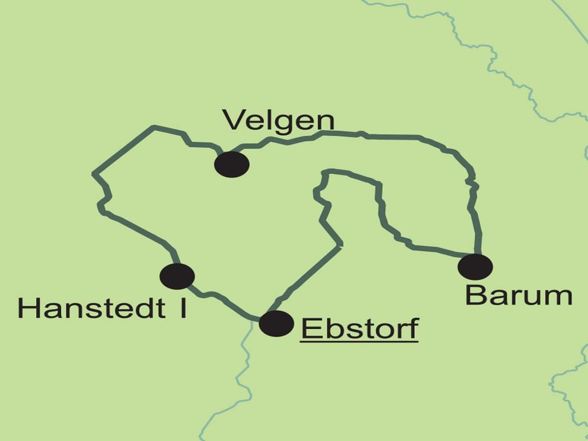 Tourenkarte Radtour Durch den Süsing