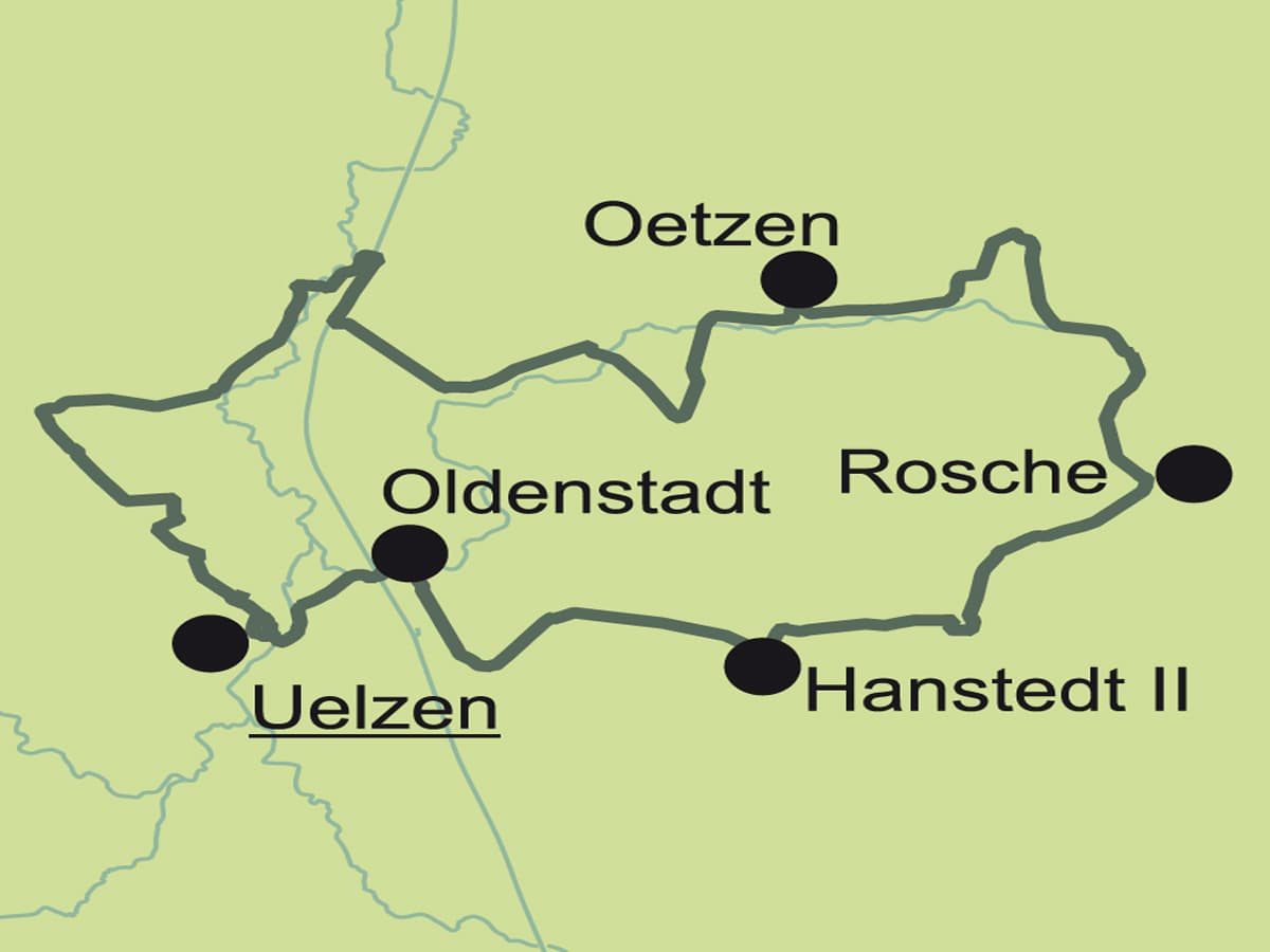 Übersichtskarte Kranichroute 