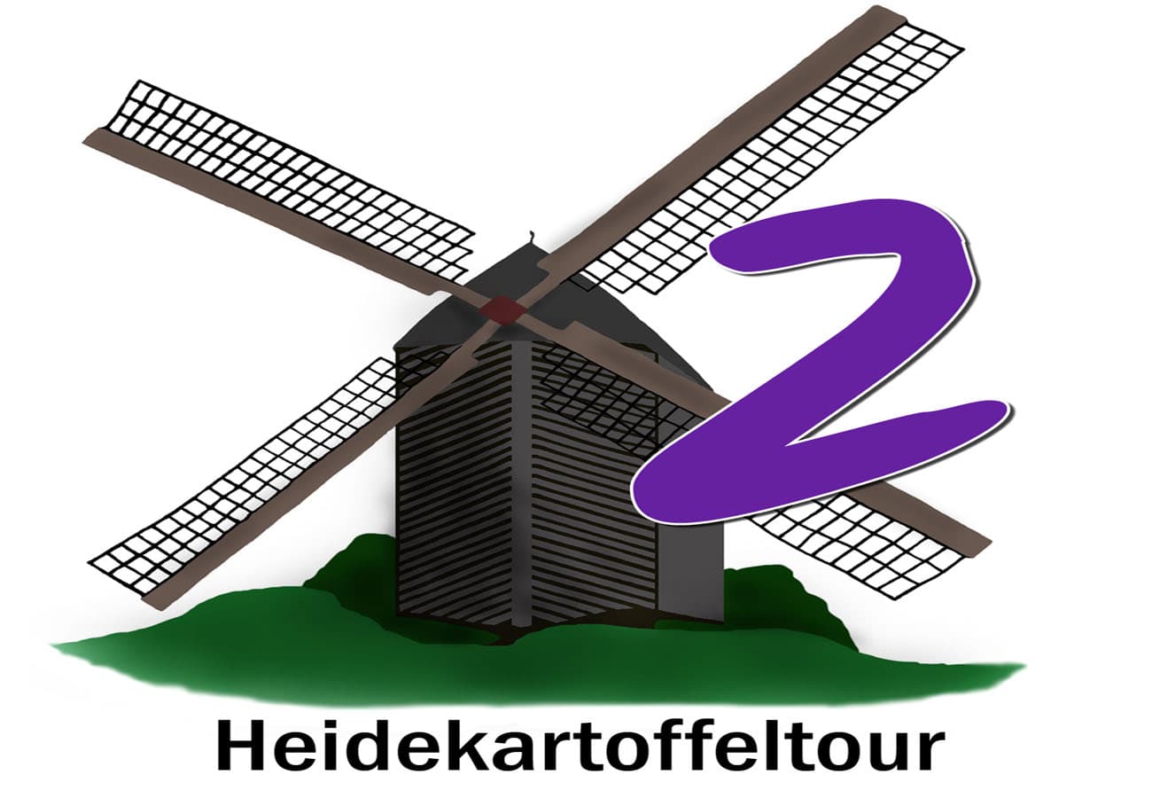Ausschilderung Heidekartoffeltour in der ADFC-RadReiseRegion Uelzen in der Lüneburger Heide