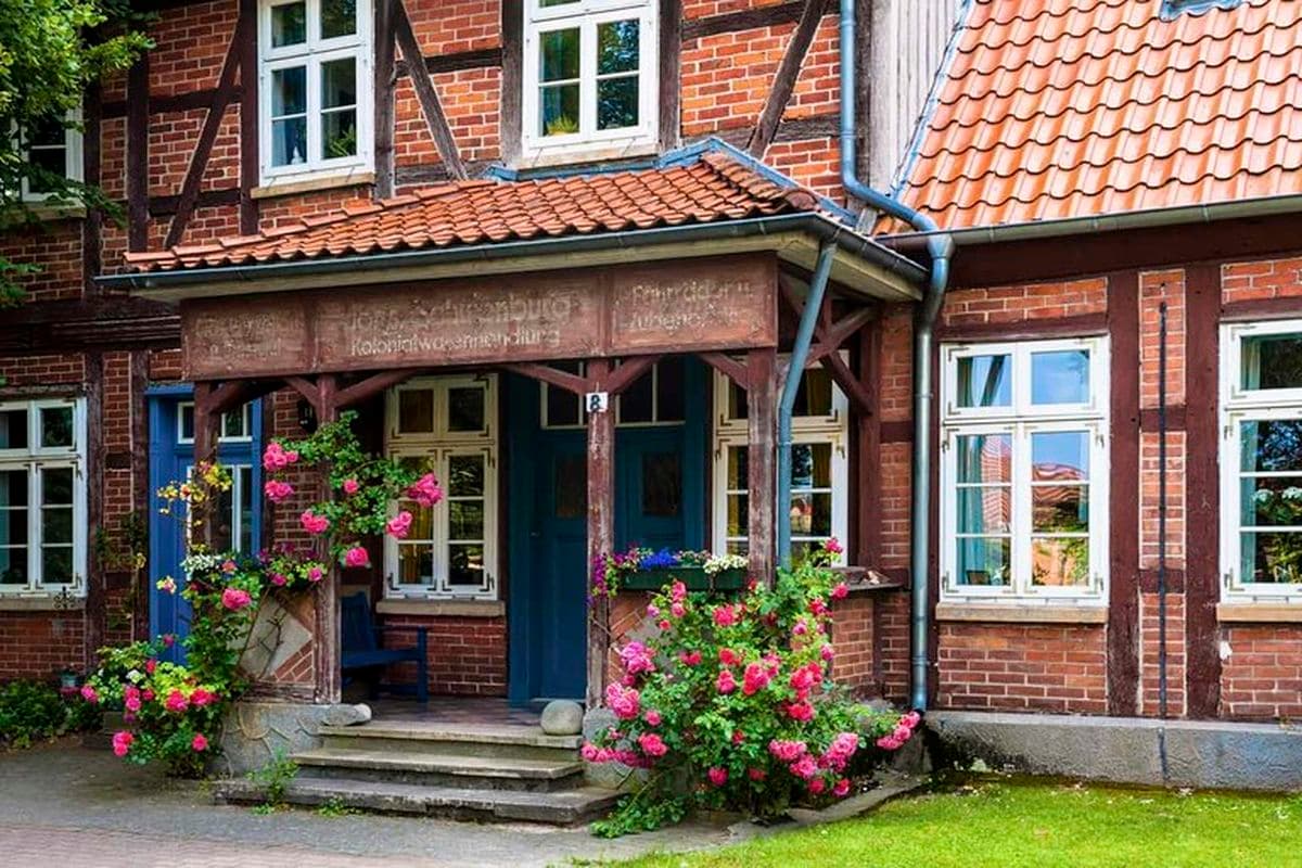 Historisches Bauernhaus im Heidedorf Bohlsen 