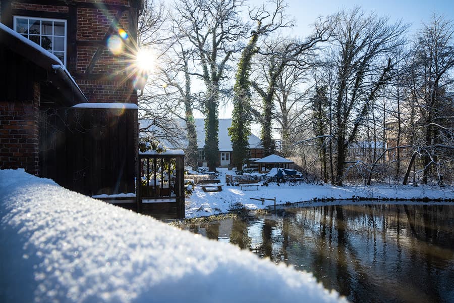 Mühlenkanal in Wienhausen im Winter