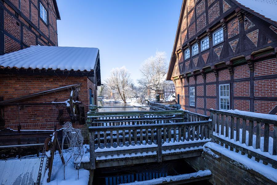 Schöne Aussichten bei Winterwetter in Wienhausen