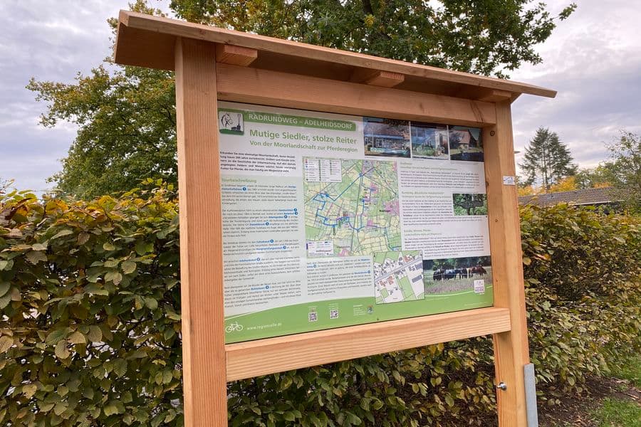 Radtour Adelheidsdorf: Mutige Siedler - Stolze Reiter. Von der Moorlandschaft zur Pferderegion