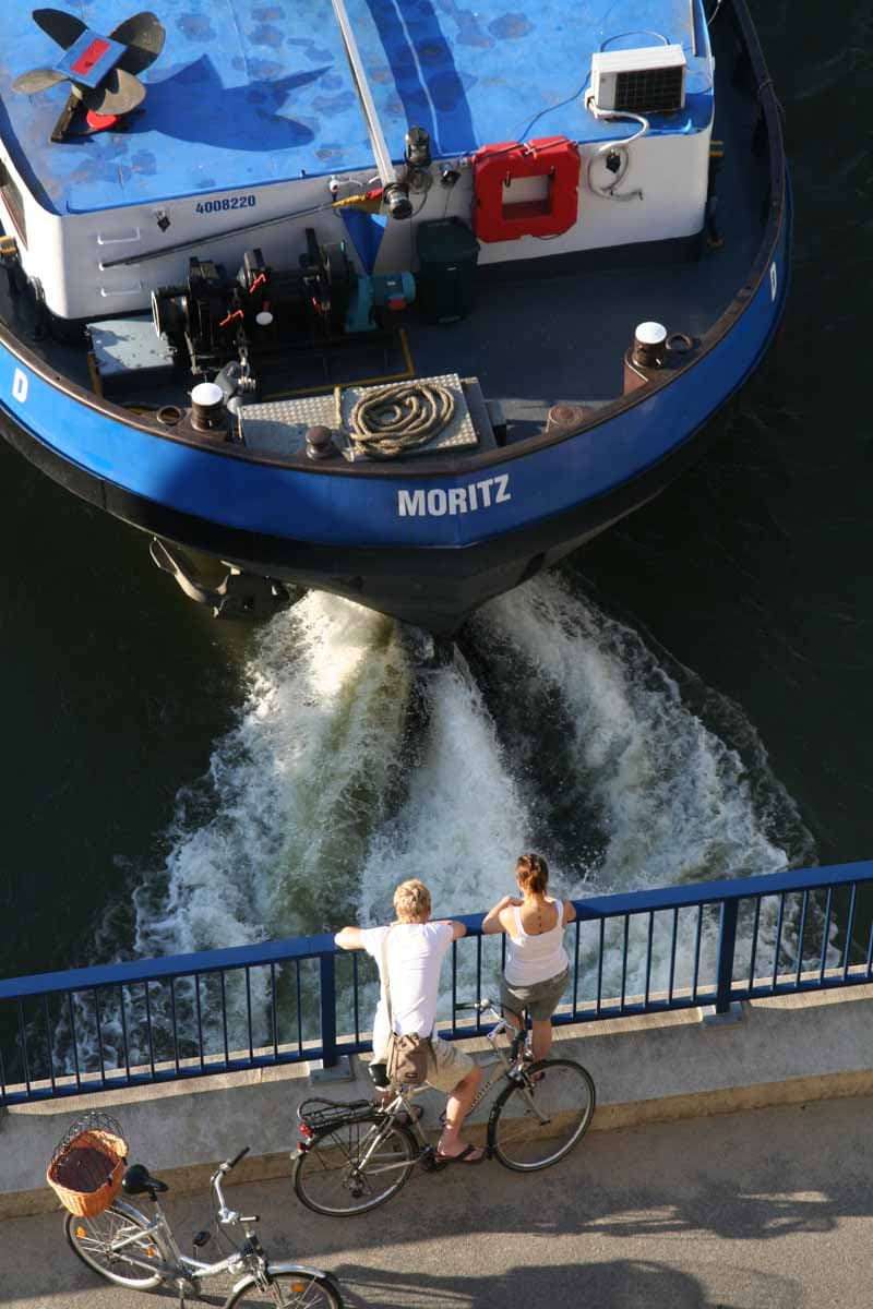 Ausfahrt aus der Schleuse II bei Esterholz