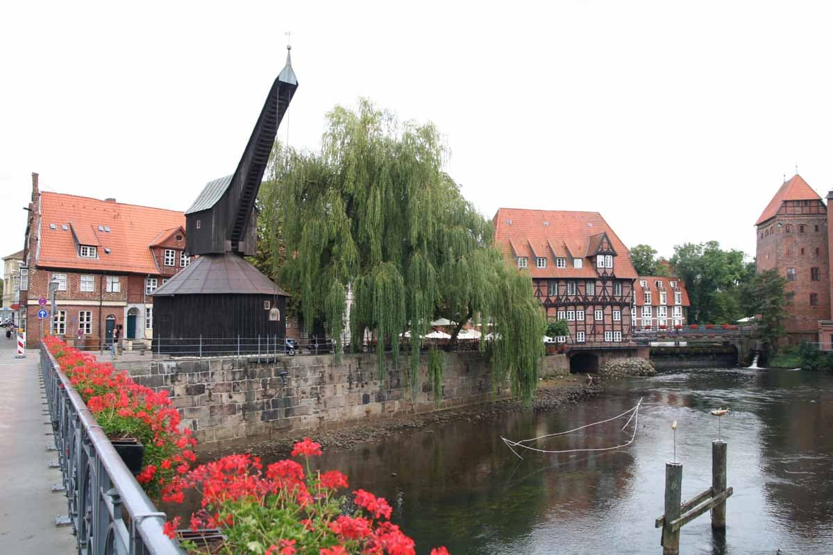 Der Alte Kran in Lüneburg am Stintmarkt