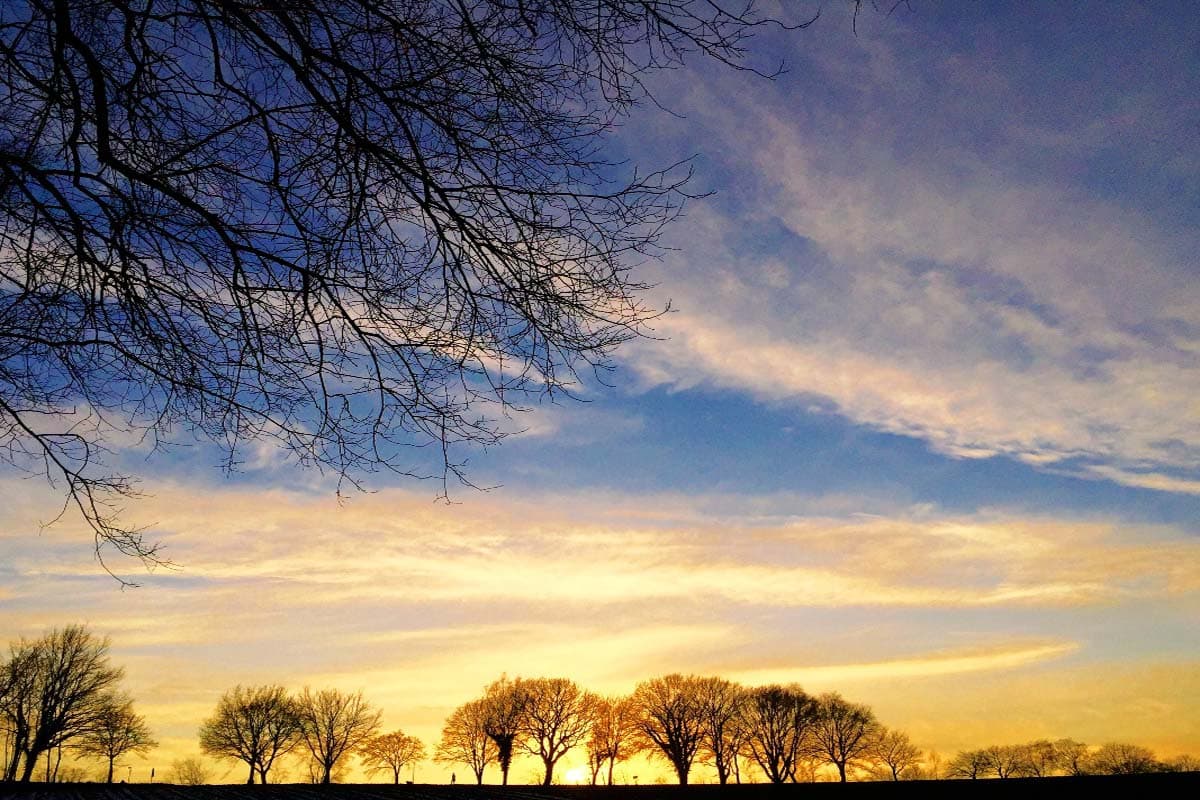 Sonnenuntergang im Seevetal 