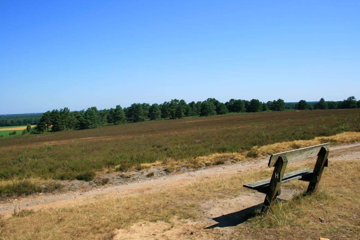 Bank mit Aussicht auf dem Haußelberg