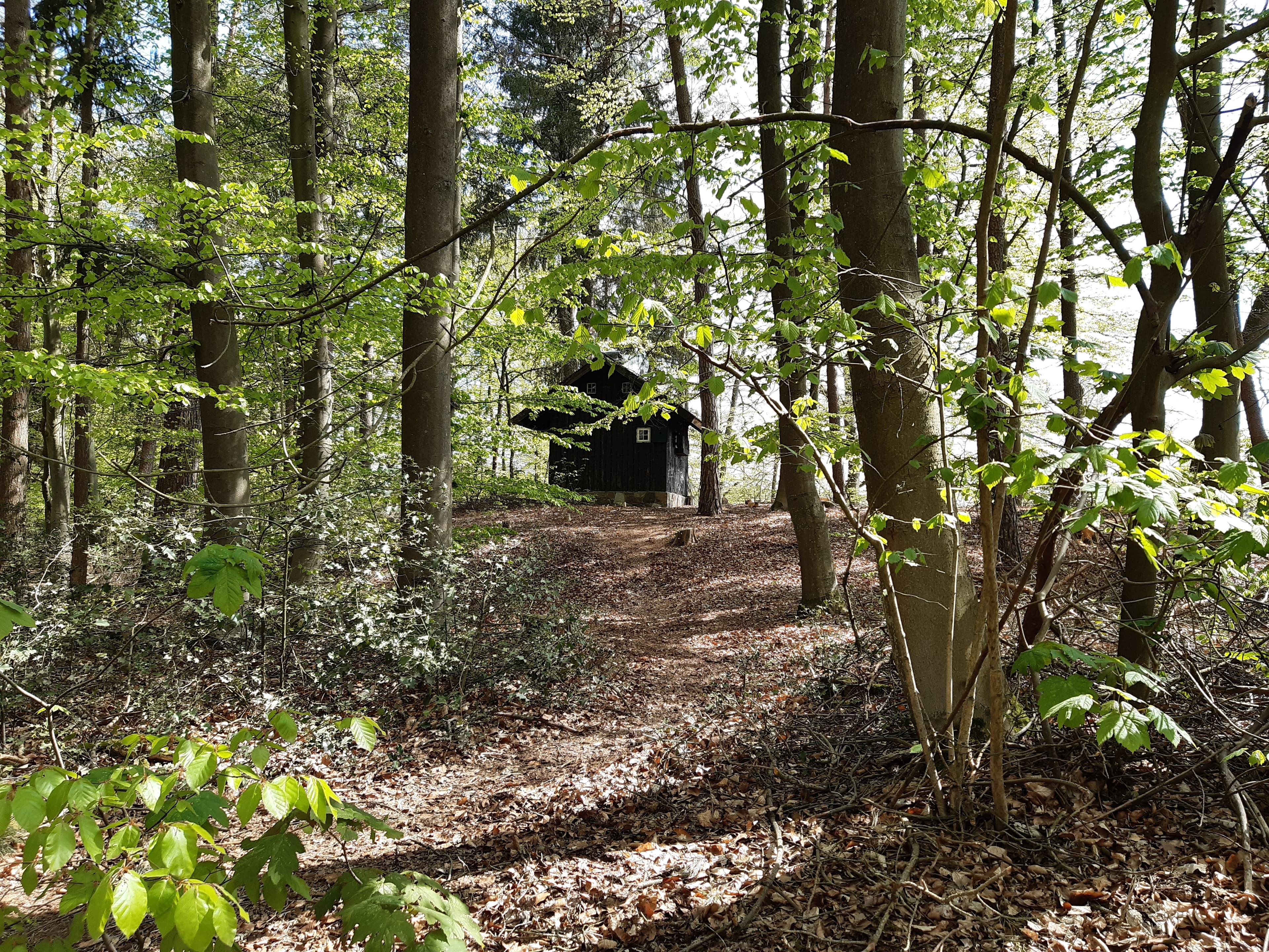 kleine Hütte auf einer Anhöhe nahe Beutzen