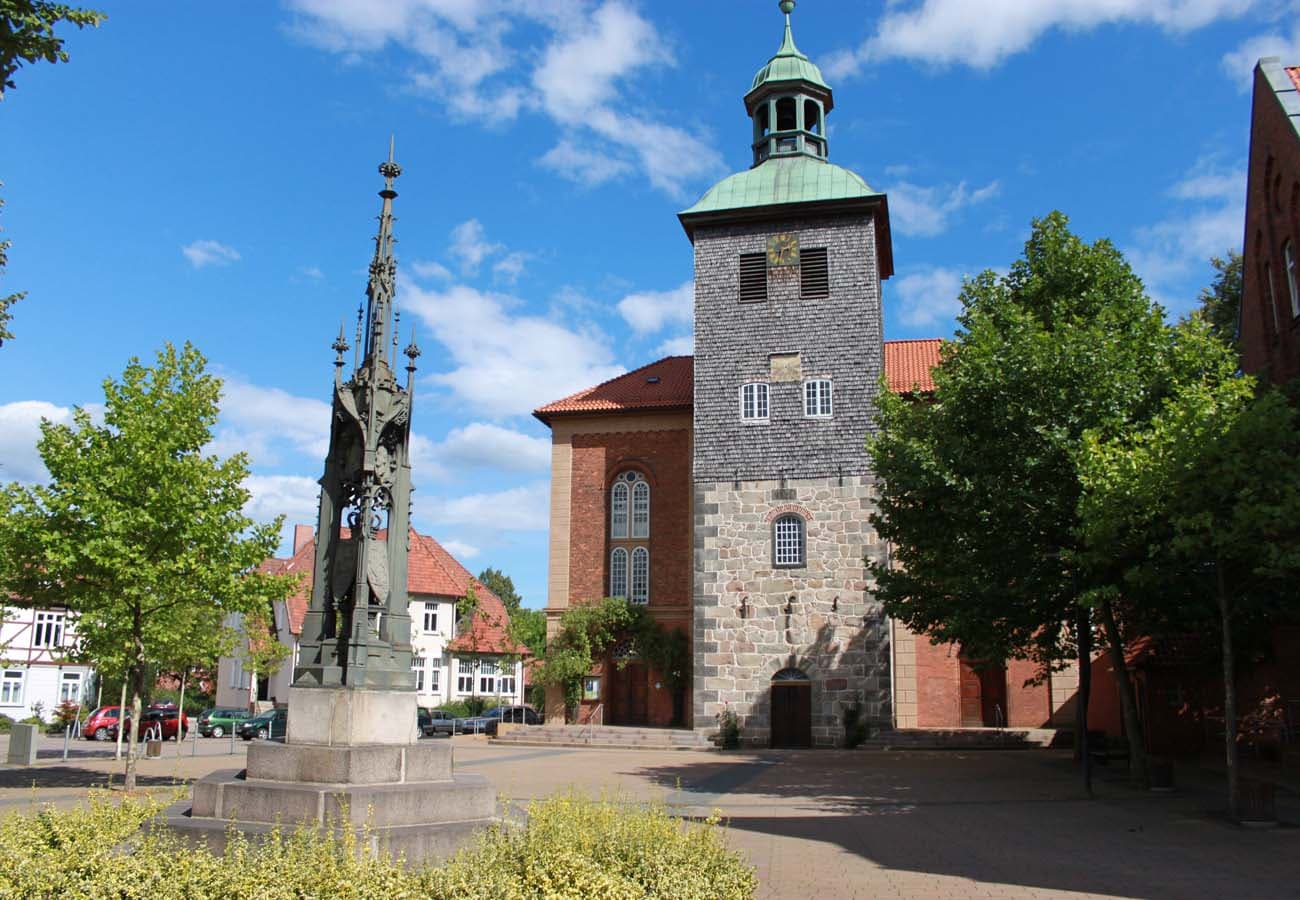 Kloster Walsrode in der Lüneburger Heide. Das Kloster Walsrode ist das älteste Kloster der insgesamt sechs Lüneburger Klöster.