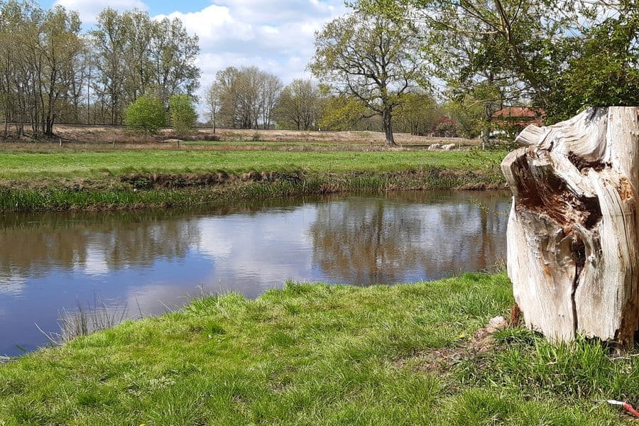 zurück in Eversen am Bootsanleger