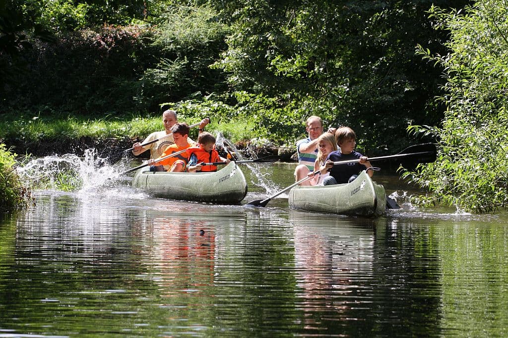 Kanufahren auf der Gerdau