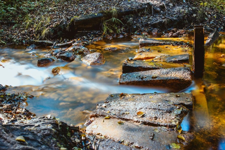 Langzeitbelichtung der Schwindequelle in Soderstorf