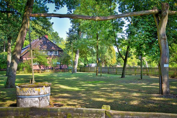 Garten der Ferienwohnungen Peters in Hermannsburg