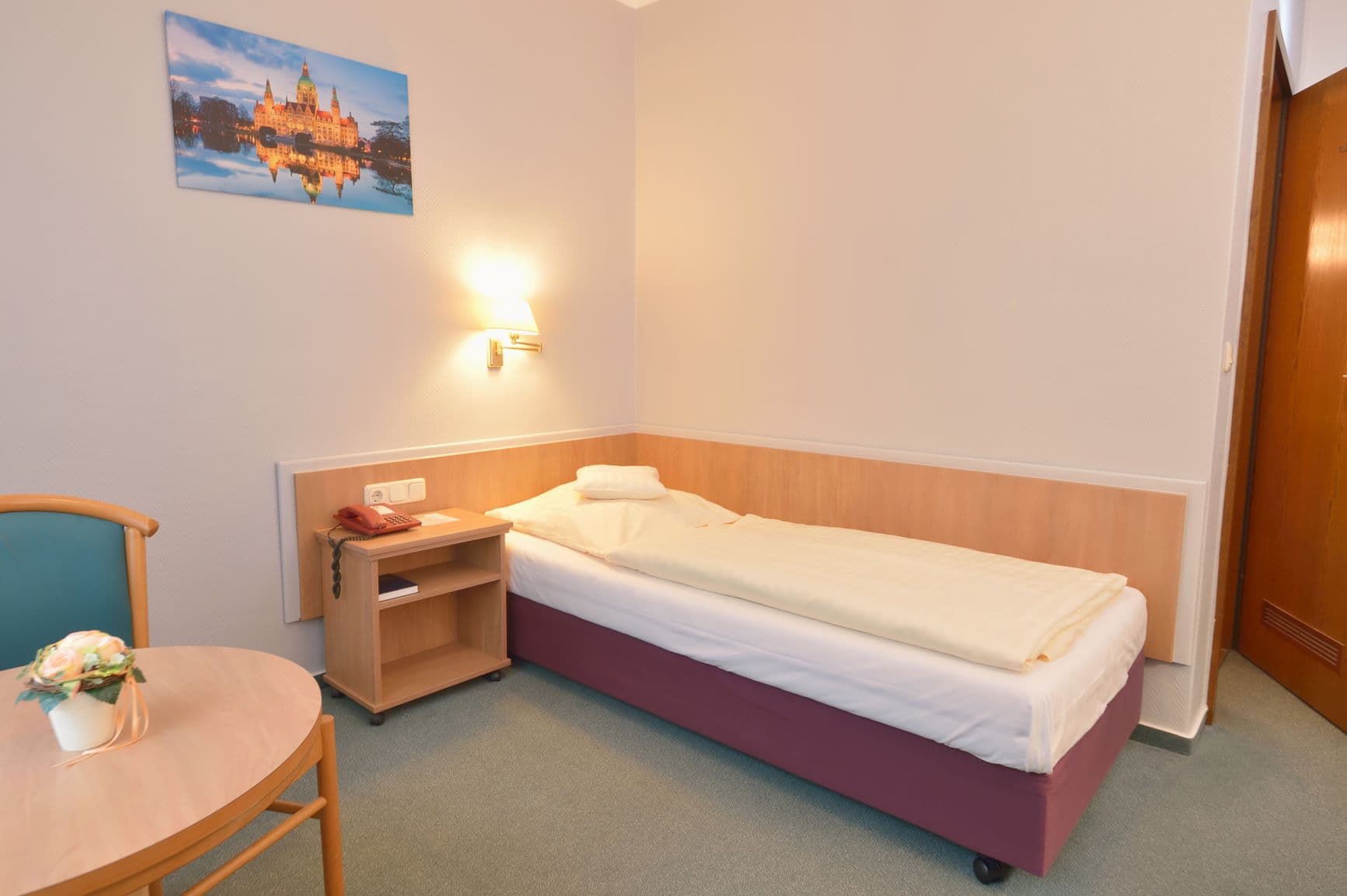 Einzelzimmer in dem Hotel Betram in Schwarmstedt