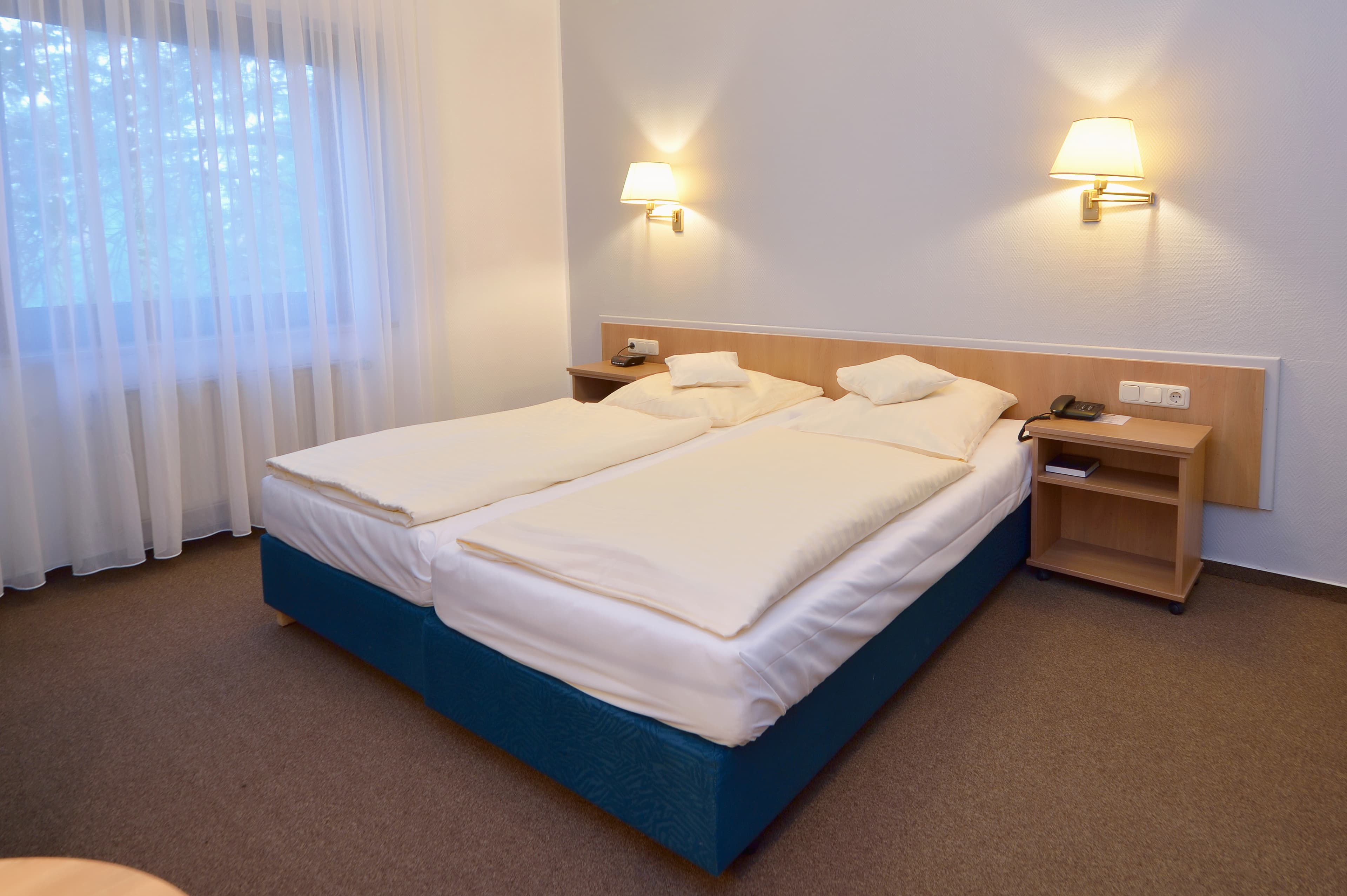 Doppelzimmer in dem Hotel Betram in Schwarmstedt