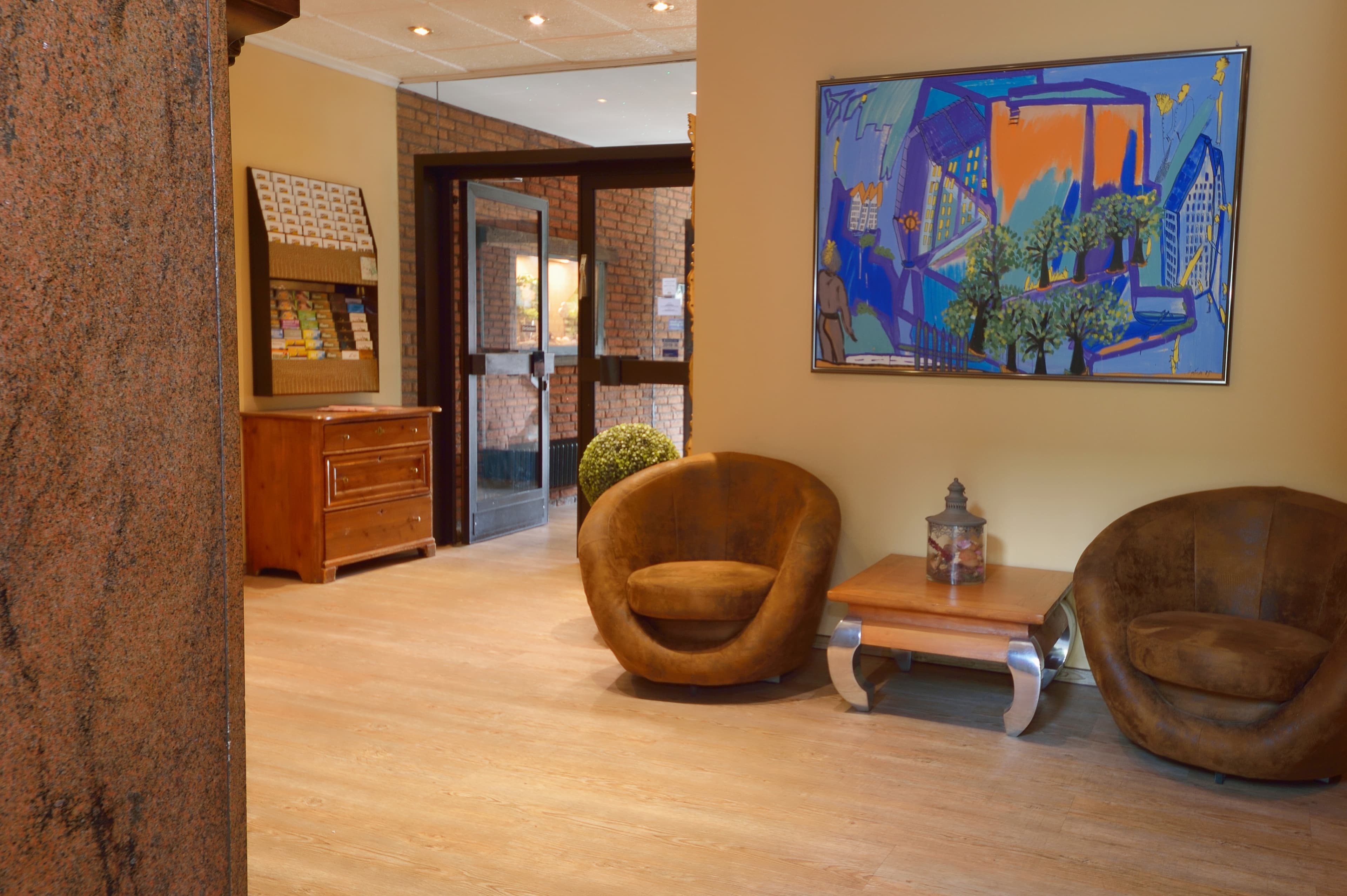 Lobby in dem Hotel Betram in Schwarmstedt