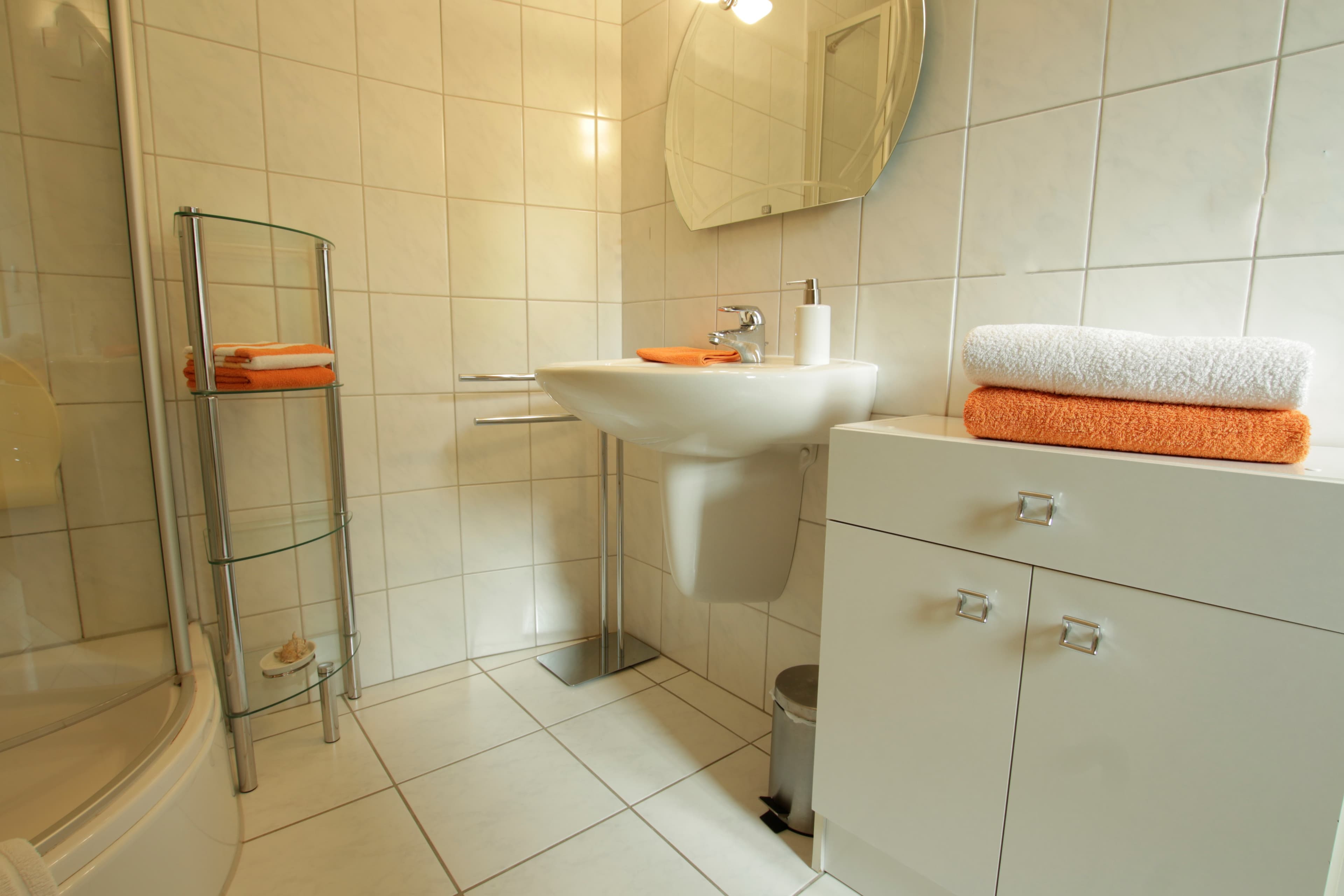 Duschbad in der Ferienwohnung Beß in Ebstorf