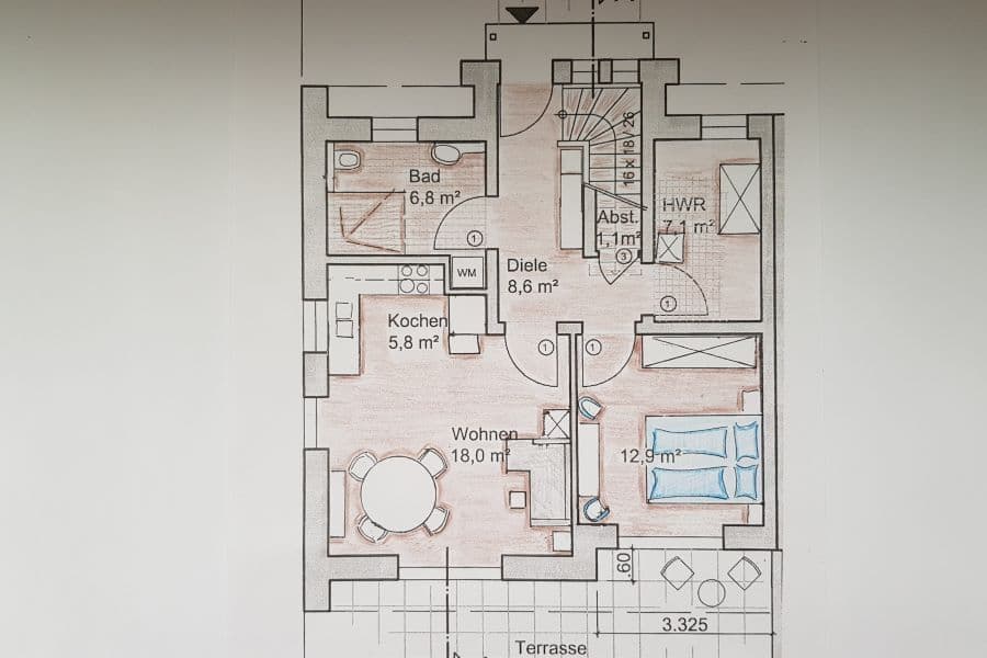 Grundriss des Ferienhauses Bendestorf