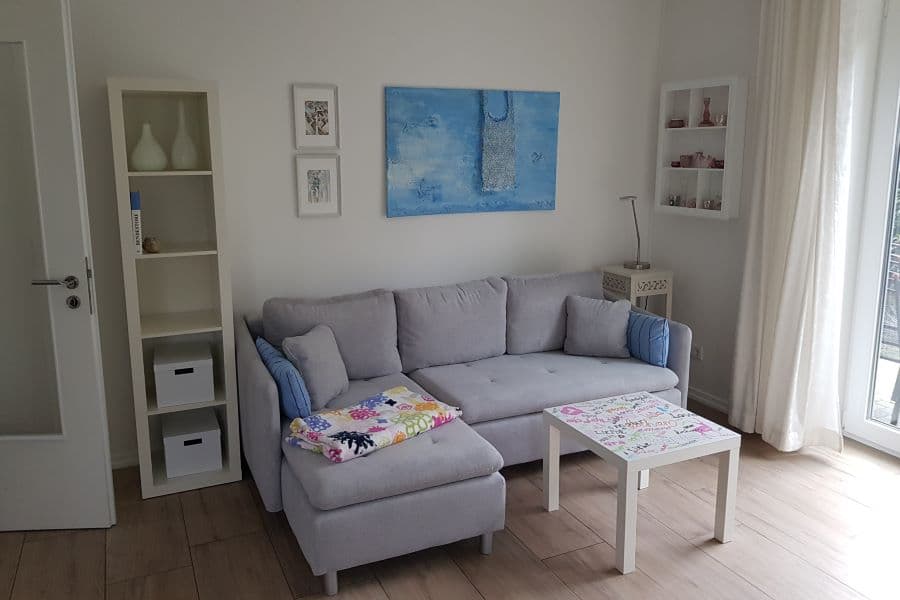 Wohnzimmer in der Ferienwohnung Bendestorf