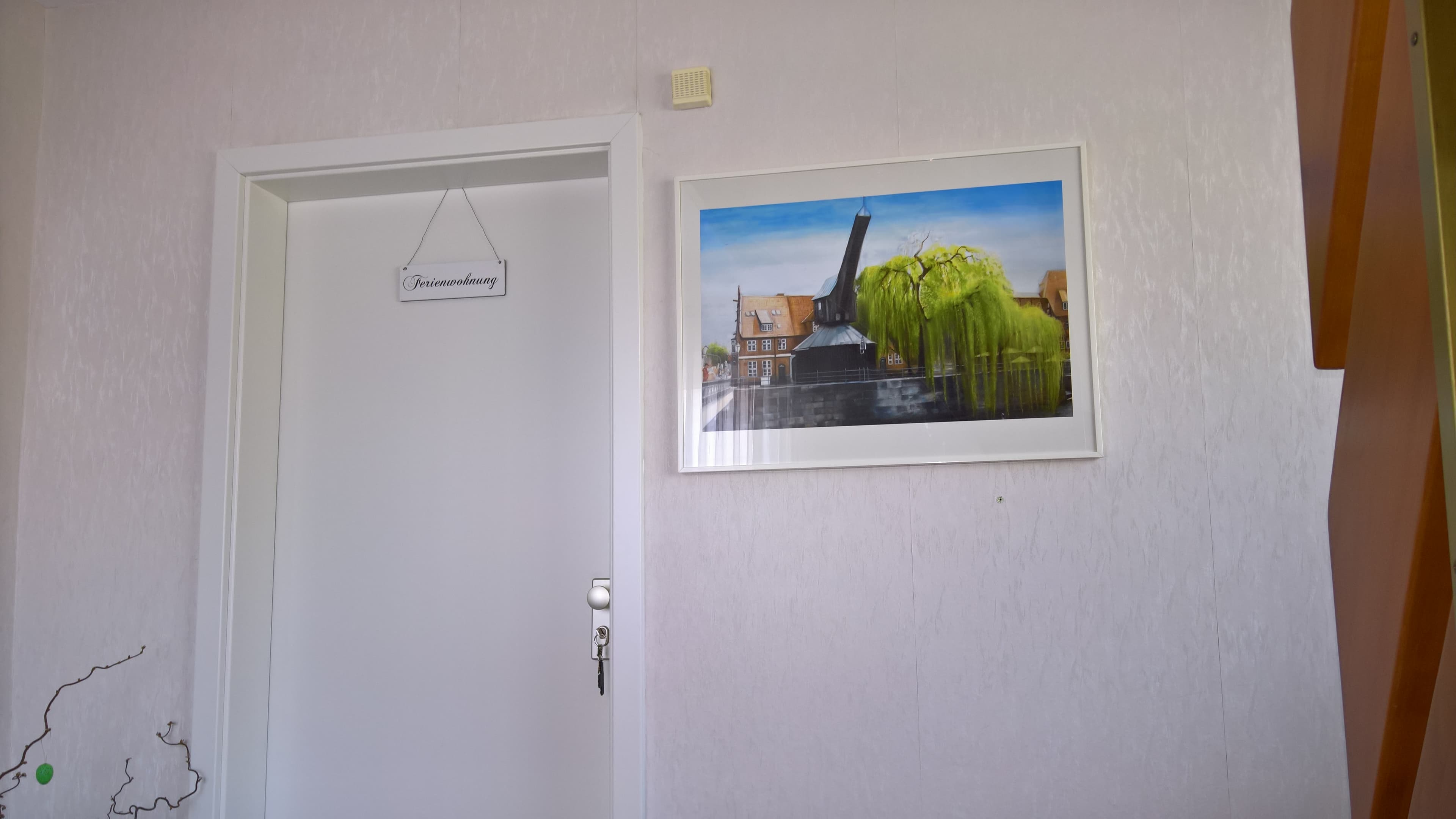 Ferienwohnung Zerbe Eingangstür in die Ferienwohnung